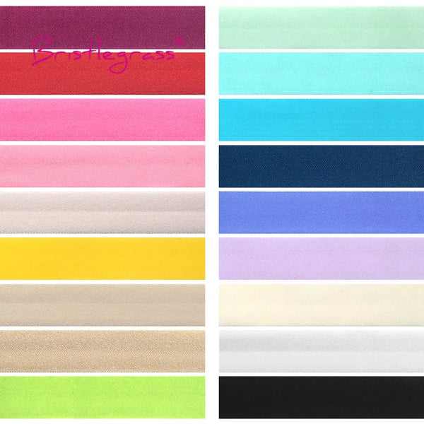 Premium Fold Over Elastic Band for Sewing, Hair Ties & DIY Crafts