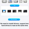 Dual Bay SATA Hard Drive Docking Station with Offline Clone Function