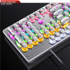 Retro Punk Mechanical Keyboard 104 Keys USB Wired RGB Backlit