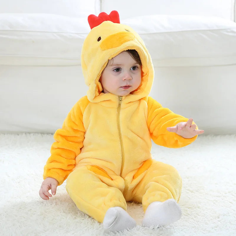 Adorable Animal Kigurumi Costume Romper for Babies and Toddlers