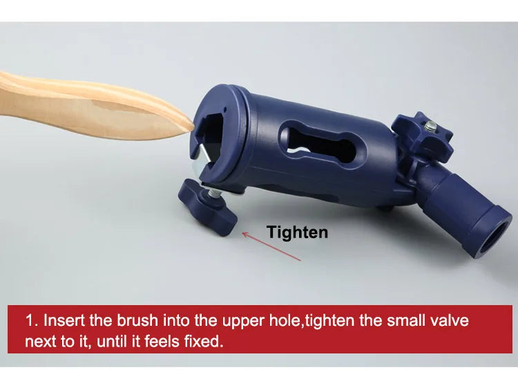 Multi-Angle Paint Brush Extension Clamp for Poles