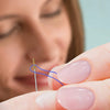 Self-Threading Stainless Steel Sewing Needles (12-Pack)