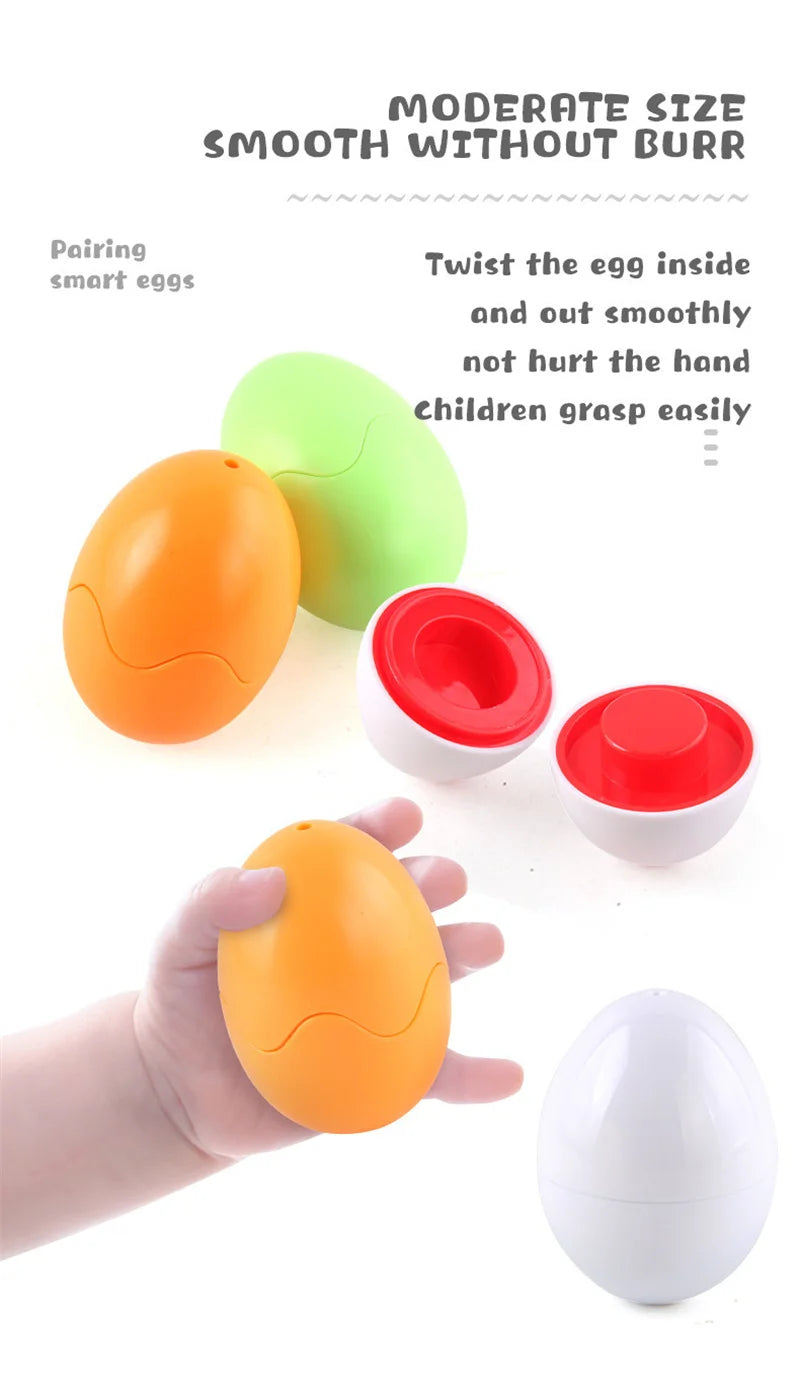 Montessori Shape-Matching Egg Puzzle Set for Toddlers
