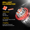 T20 7443 LED Brake Light Bulbs with Canbus Compatibility
