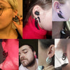 Pendientes de espiral acrílicos tipo túnel falso