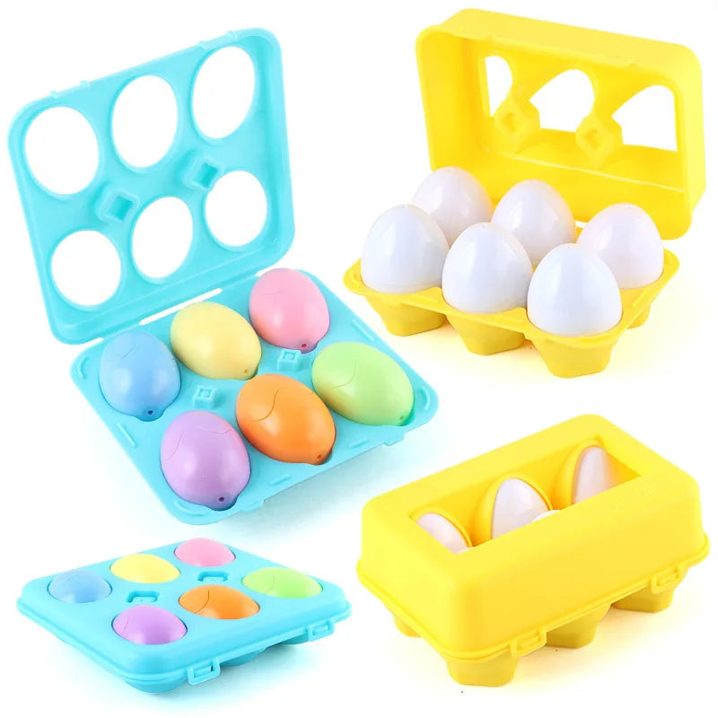 Montessori Shape-Matching Egg Puzzle Set for Toddlers