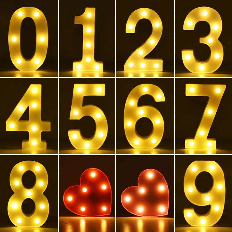 Glowing Alphabet LED Letter Lights for Decor