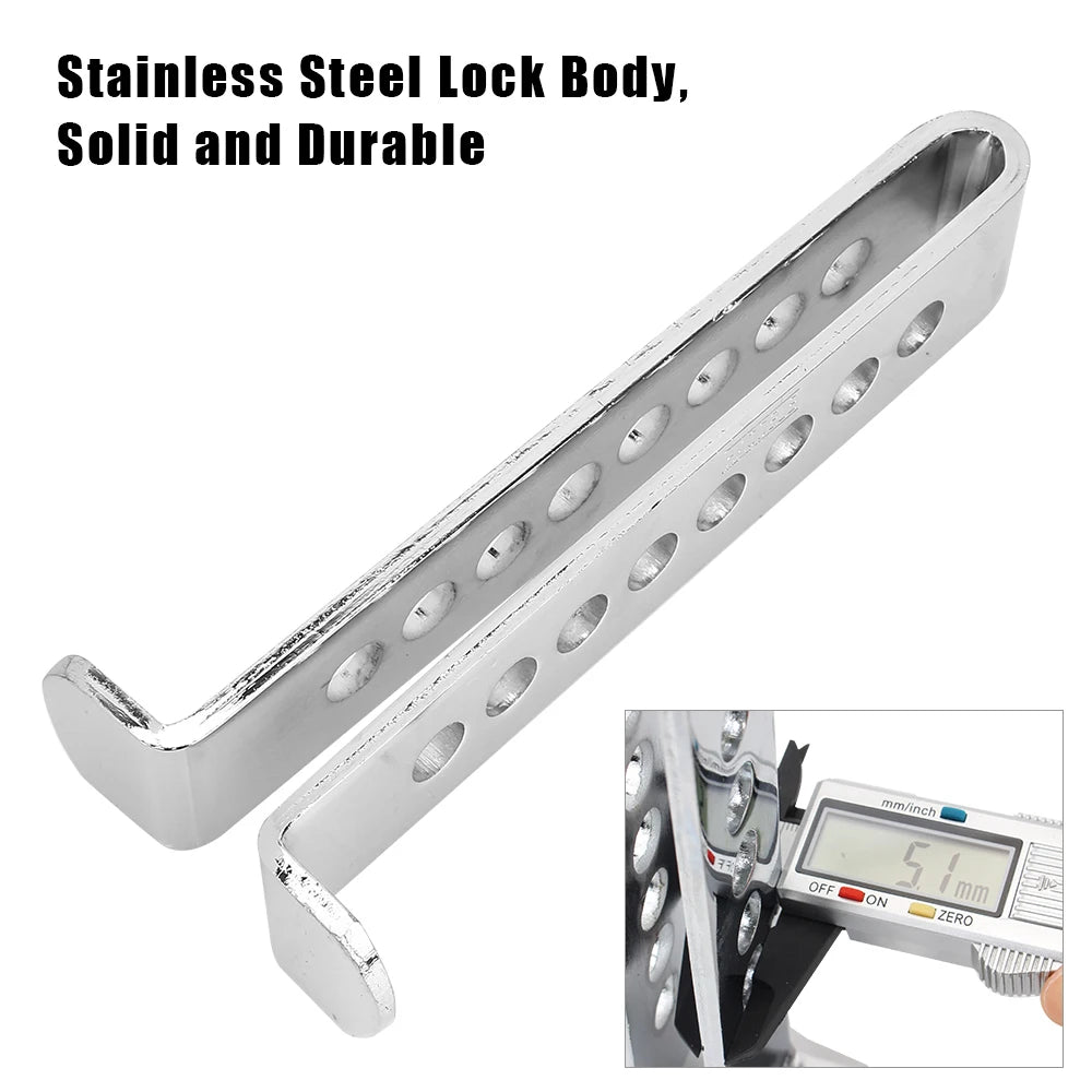 Stainless steel lock body with multiple holes for car anti-theft protection