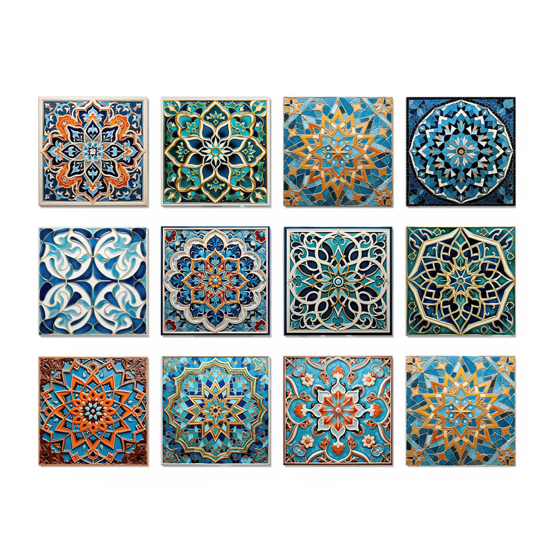 Floral Peel & Stick Tile Stickers