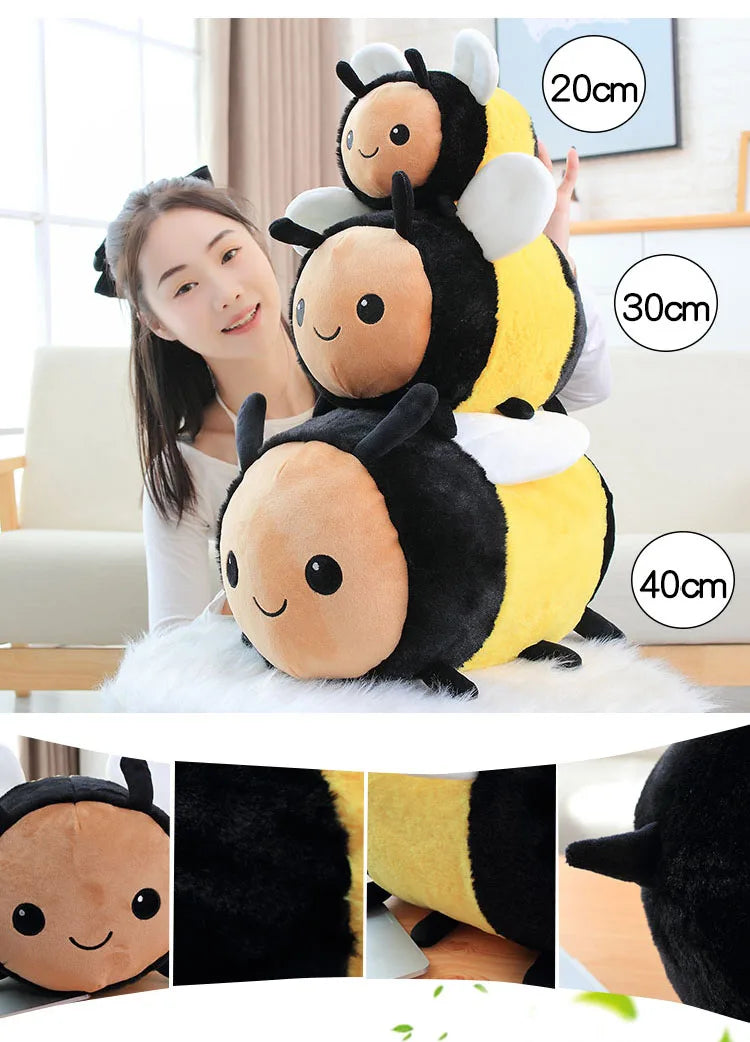 Kawaii Bee & Ladybug Plush Toy Set