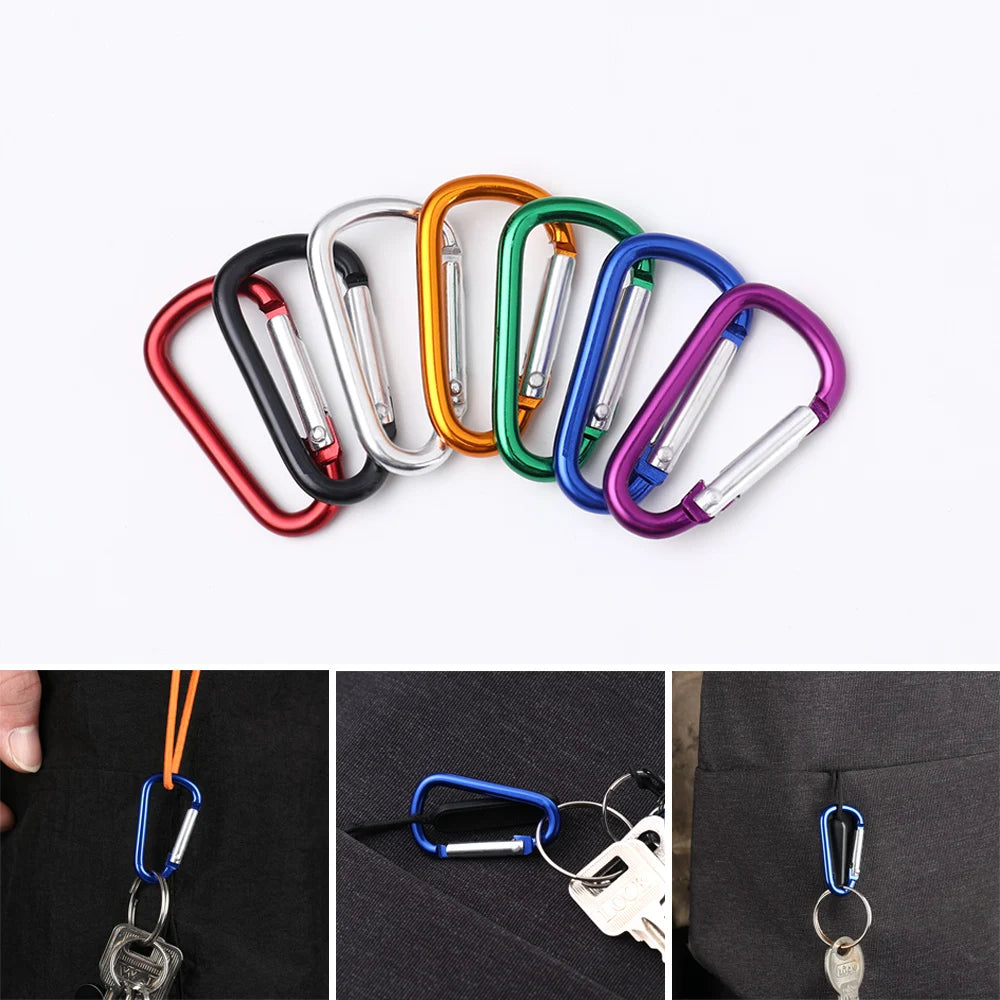 Aluminum Alloy Carabiner Clip for Keys, Gear, and Outdoor Gear