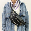 Riveted PU Leather Crossbody Waist Bag