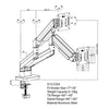 Dual Monitor Desk Mount with 90° Swivel