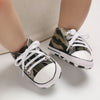 Classic Canvas First Walker Shoes for Babies with Star Print