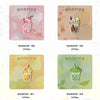 Various embroidered iron-on patches featuring cute food designs like ice cream and fruit in pink, yellow, and green colors.