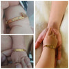 Personalized Stainless Steel Name Bracelet for Baby and Mom