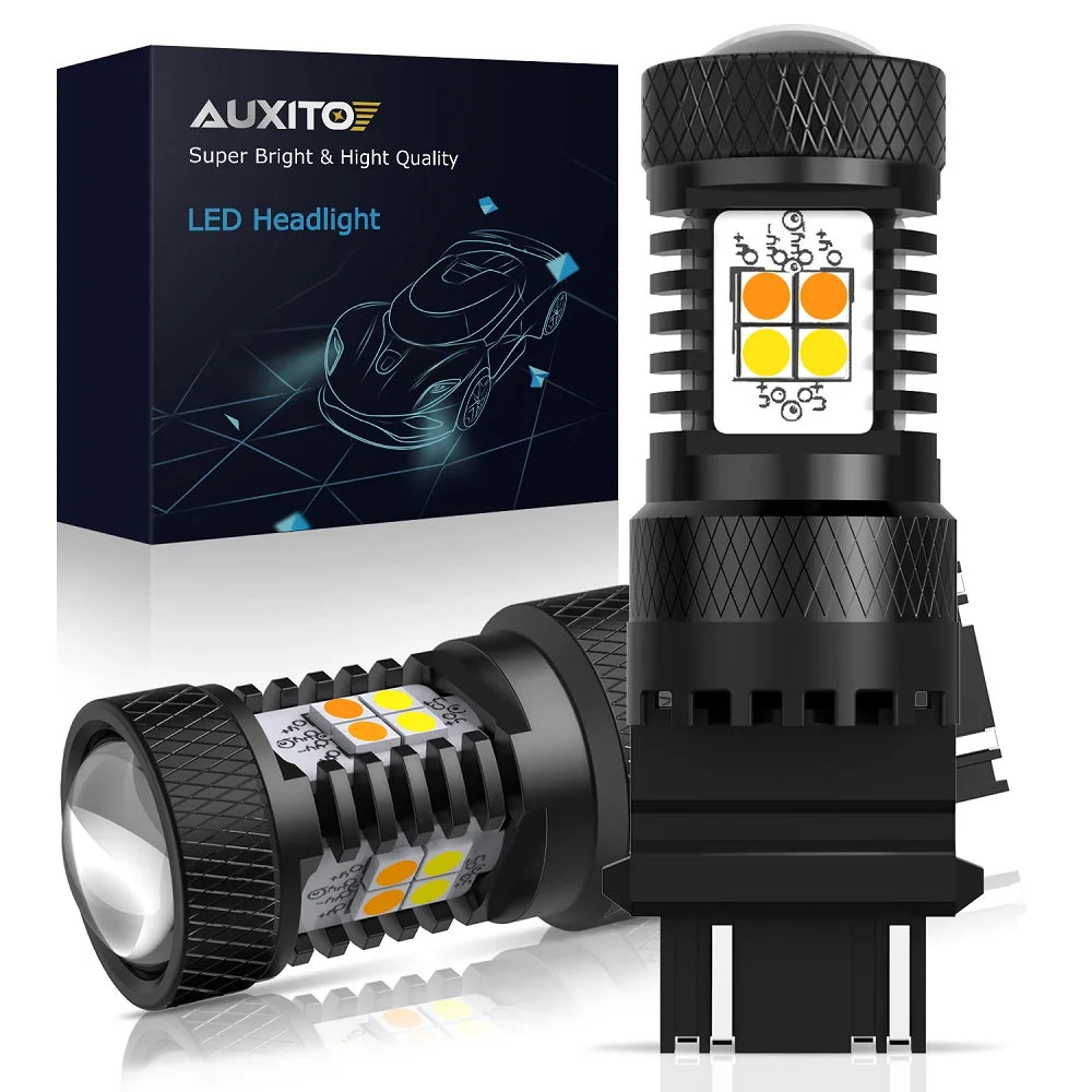 Dual-Color Switchback LED Turn Signal & DRL Bulbs (2-Pack)