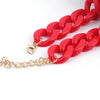 Colorful Acrylic Chain Necklace Set for Women
