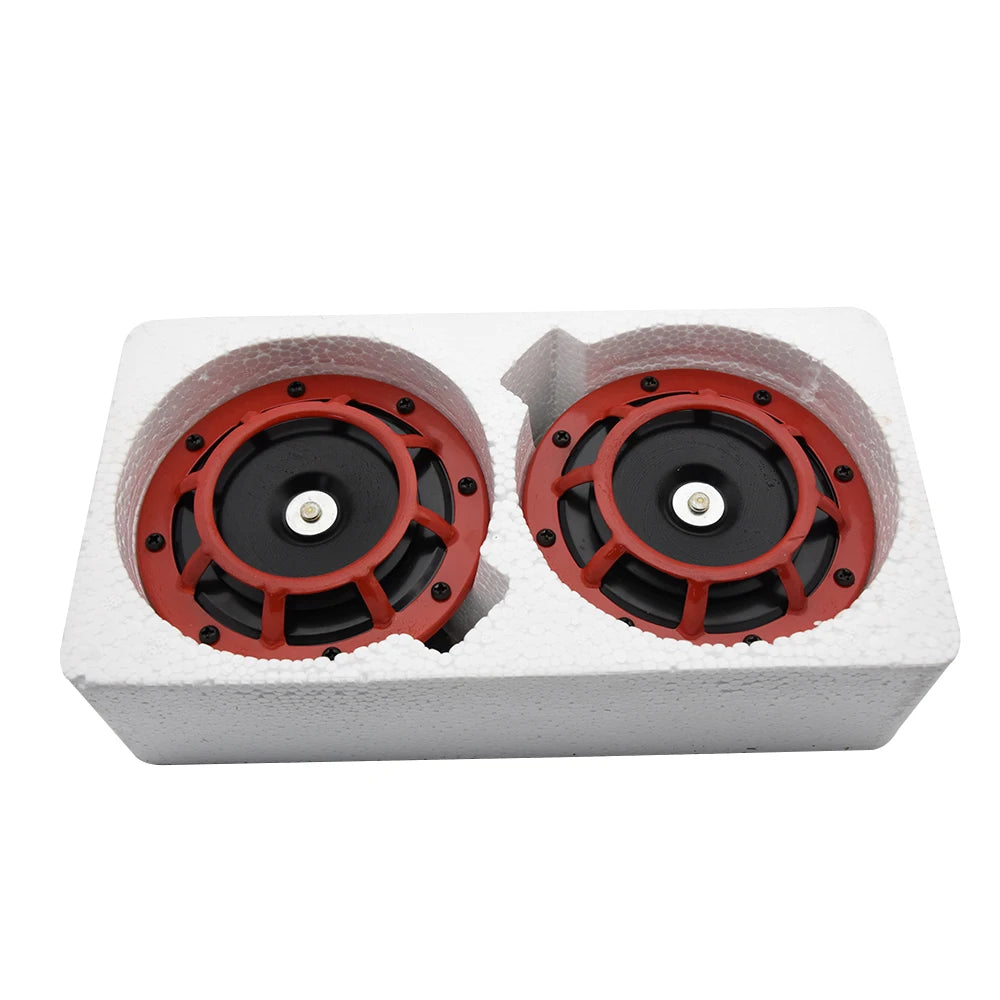 12V Super Loud Dual-Tone Air Horn Kit for Cars and Motorcycles