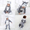 Adorable Animal Kigurumi Costume Romper for Babies and Toddlers