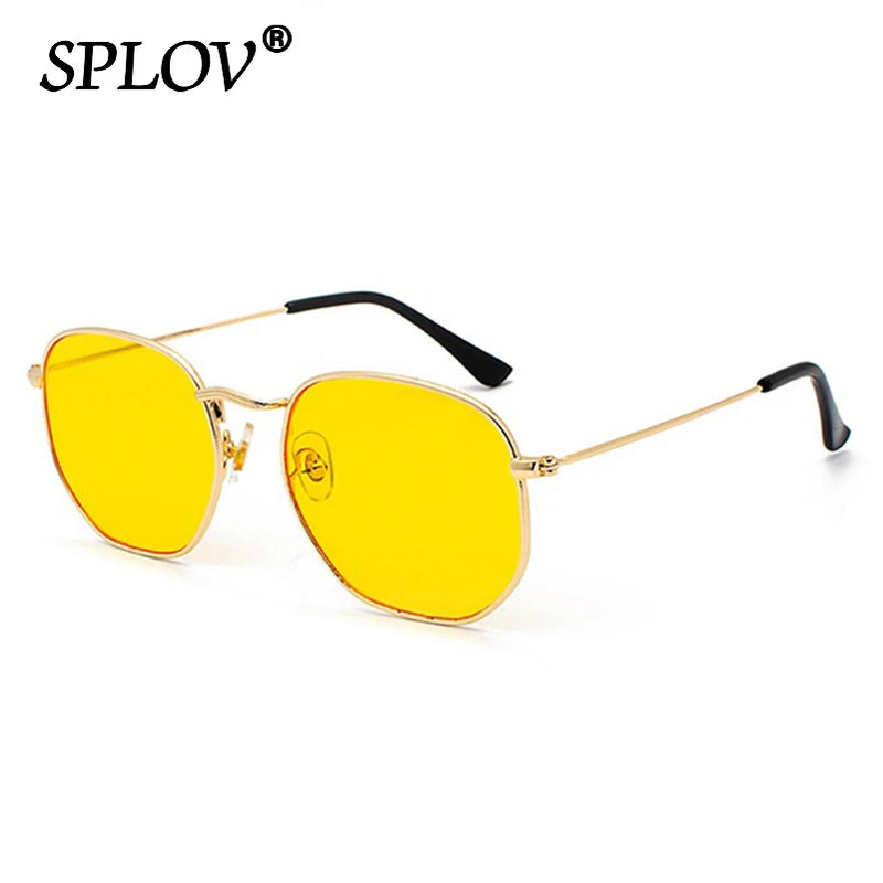 Hexagon Metal Frame Sunglasses