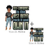 Afro Girl Iron-On Patch for T-Shirts, Hoodies, and Bags