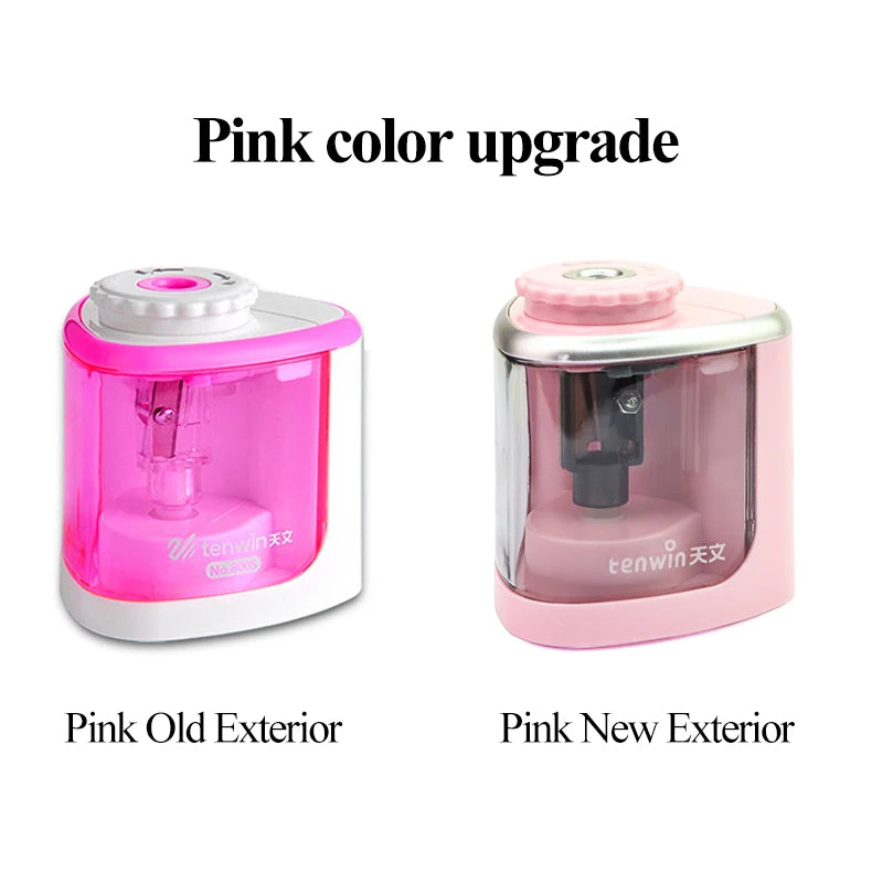 Electric Pencil Sharpener – Battery-Powered, Safe for Kids & Artists