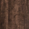 Close-up texture of dark brown rustic wood grain surface.