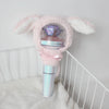 A pink plush cover shaped like an elephant head for a SEVENTEEN official light stick.