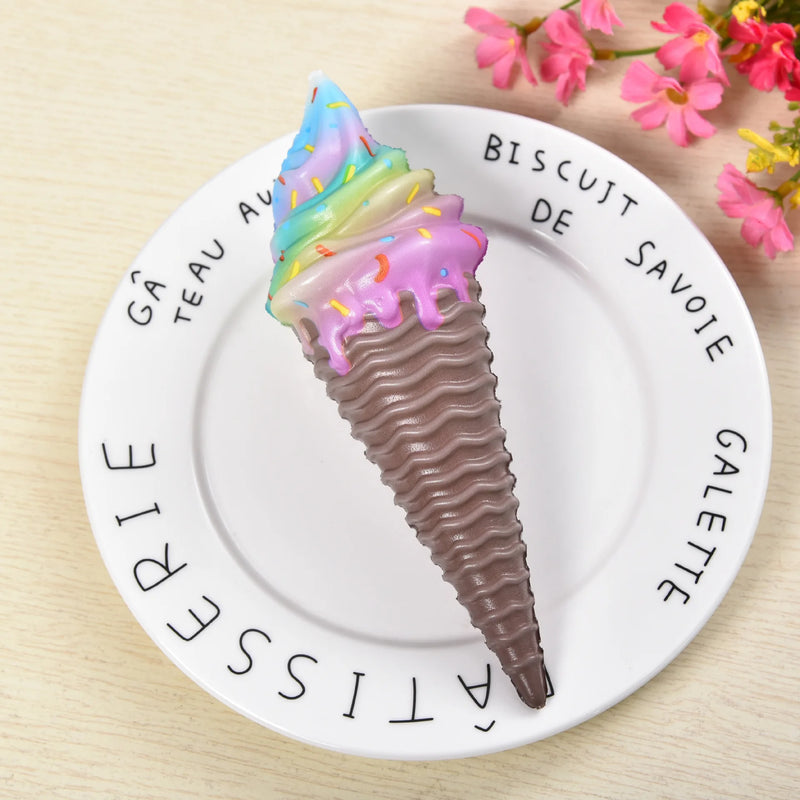 Juguete Squishy de Helado Colorido que se Relaja Lento