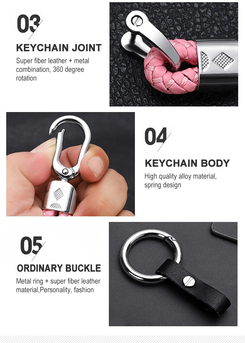 Carbon Fiber Car Key Cover for Ford Models