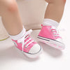 Classic Canvas First Walker Shoes for Babies with Star Print