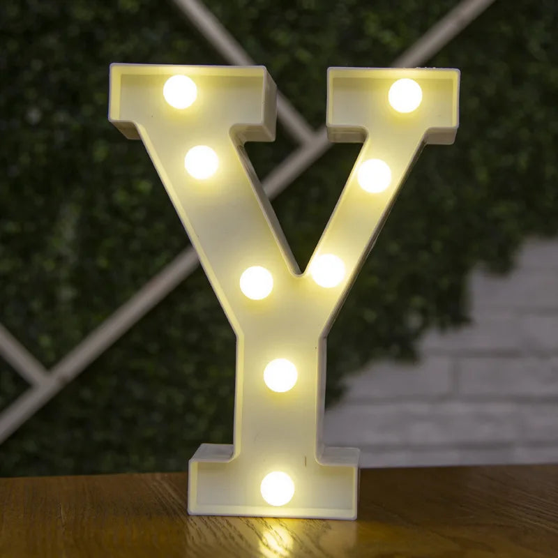 Glowing Alphabet LED Letter Lights for Decor