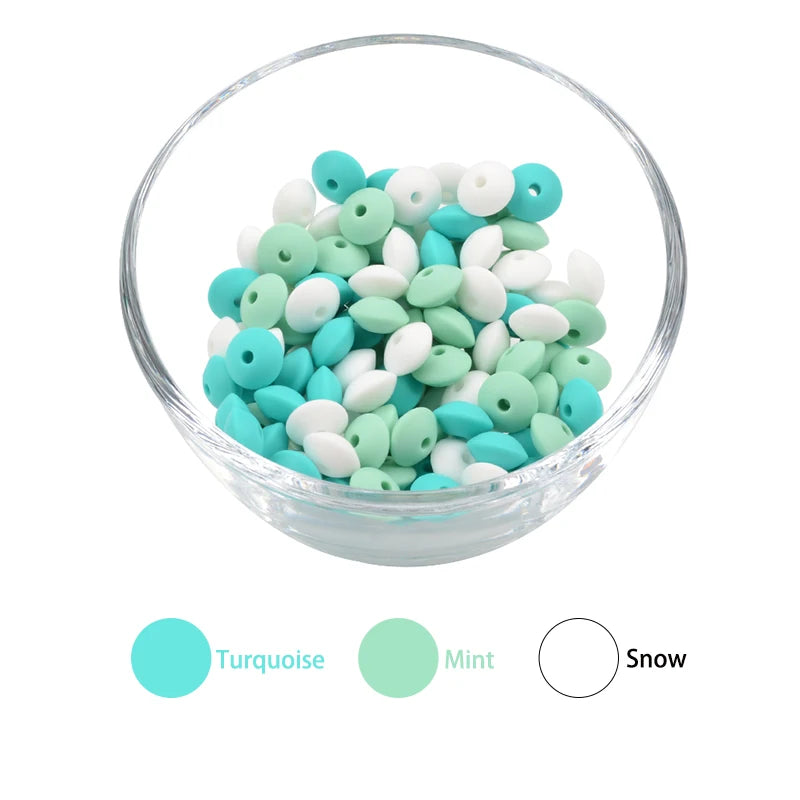 12mm Food-Grade Silicone Beads for DIY Jewelry and Crafts