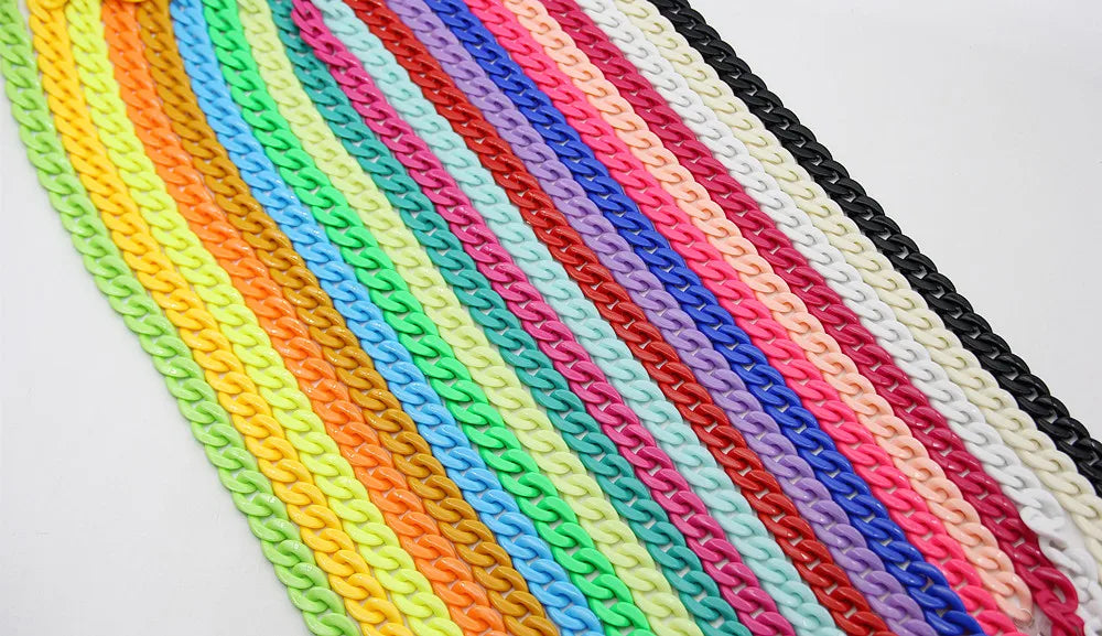 Iridescent Acrylic Chunky Chain Strap for Bags & Jewelry