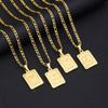 Initial Letter Pendant Necklace with Stainless Steel Chain