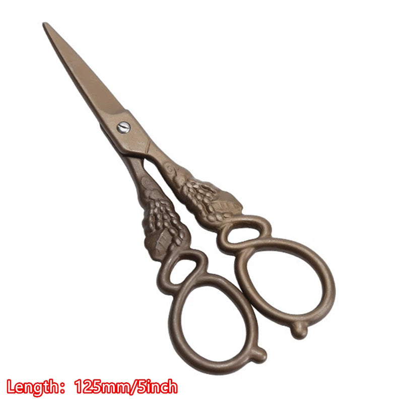 Vintage Floral Embroidery Scissors
