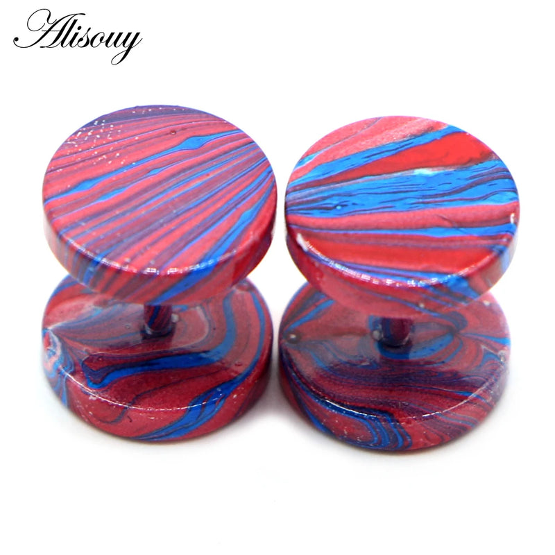 Stainless Steel Fake Gauge Ear Plugs