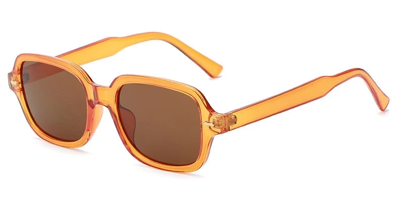 Vintage Yellow Square Sunglasses