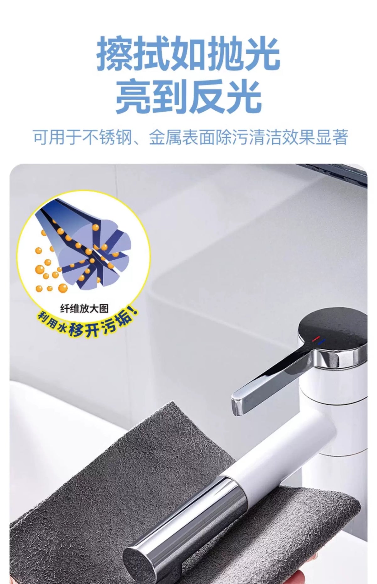 Reusable Microfiber Glass Cleaning Cloth