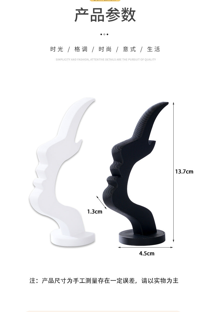 Minimalist 3D Printed Profile Face Eyeglass Holder