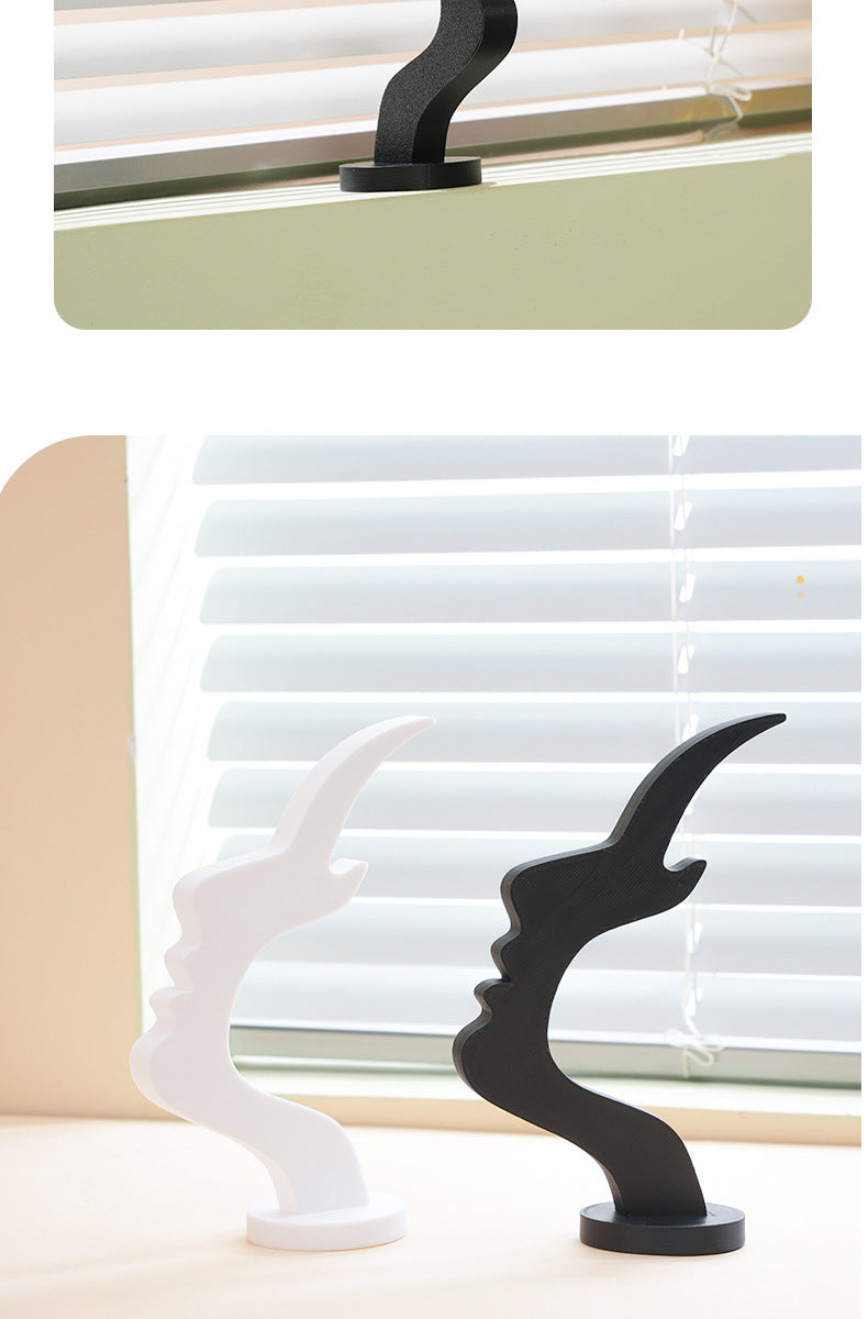 Minimalist 3D Printed Profile Face Eyeglass Holder