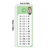 Reusable Multiplication Table Practice Cards with Erasable Pens