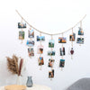Wooden Beads Photo Garland for Wall Display