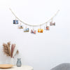 Wooden Beads Photo Garland for Wall Display