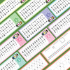 Reusable Multiplication Table Practice Cards with Erasable Pens