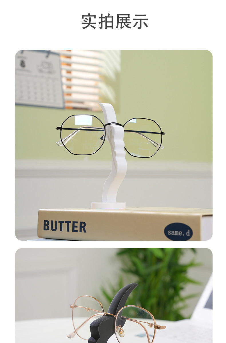 Minimalist 3D Printed Profile Face Eyeglass Holder