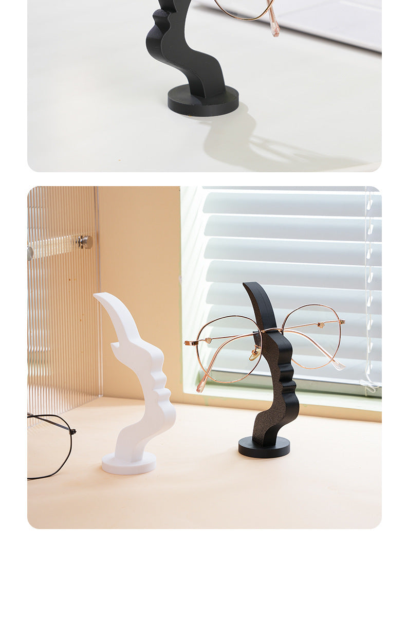 Minimalist 3D Printed Profile Face Eyeglass Holder