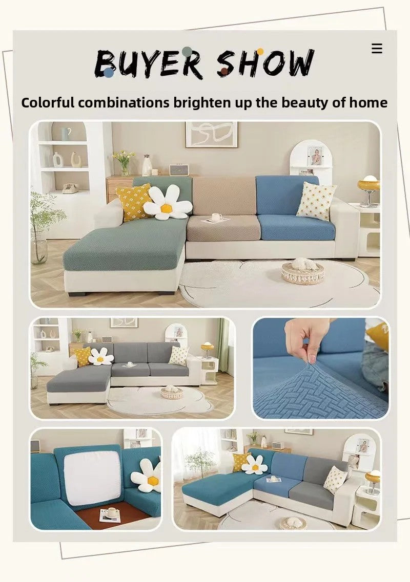 Cat-Proof Sofa Seat Cushion Cover – Scratch-Resistant & Waterproof