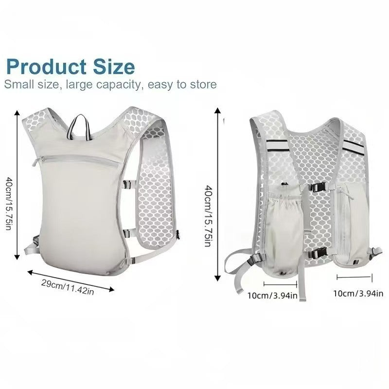 Featherlight Hydration Vest with Reflective Trim and Phone Pocket